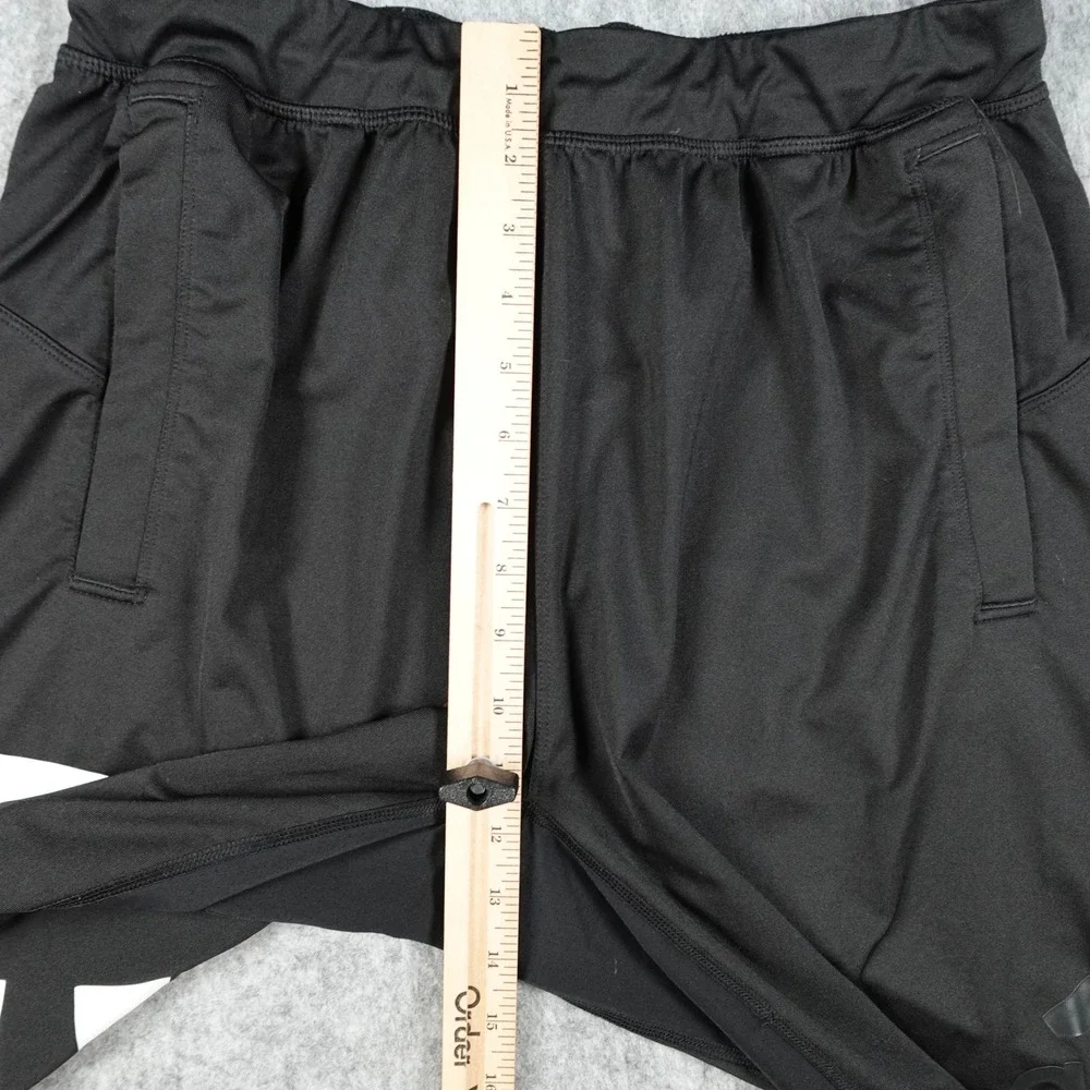 Adidas Shorts Men Large Black Climalite Three Stripe Performance Athletic Gym 9